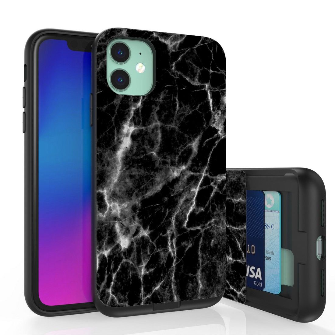 Cell phone case two compartment